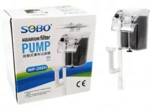 SOBO Aquarium Hanging Filter Pump WP-206H – 3W Quiet & Efficient