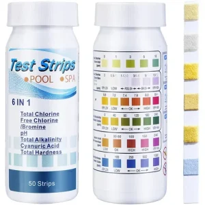 3-in-1 Chlorine & pH Water Test Strips for Pool, Spa & Aquarium
